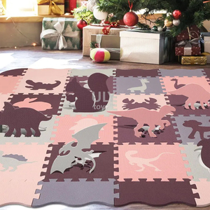 Casse-tête en <span class=keywords><strong>mousse</strong></span> EVA en forme d'animal pour bébé <span class=keywords><strong>Tapis</strong></span> de sol intérieur avec clôture Jouet éducatif pour ramper <span class=keywords><strong>Tapis</strong></span> de jeu activité pique-nique - Product Image 5