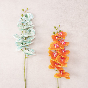 Soft Lustrous Nine-Bloom Phalaenopsis Silk Artificial Floral Arrangement Tabletop <b>Wedding</b> Ceiling Decoration <b>Photo</b>-<b>Prop</b> Backdrop - Product Image 2