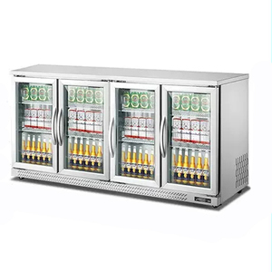 Réfrigérateur à boissons commercial à température unique, 4 portes, à poser sur comptoir, avec contrôle numérique de la température et dégivrage automatique TG - Product Image 4