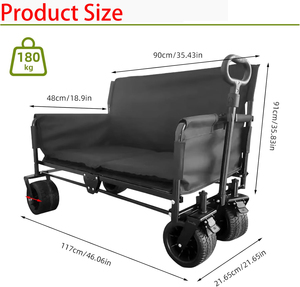 Vente en gros d'usine, détails ergonomiques réfléchis, sac isotherme <span class=keywords><strong>de</strong></span> jardin d'extérieur détachable <span class=keywords><strong>de</strong></span> 31 L, <span class=keywords><strong>chariot</strong></span> <span class=keywords><strong>de</strong></span> <span class=keywords><strong>plage</strong></span> <span class=keywords><strong>pliable</strong></span> 3 en 1 <span class=keywords><strong>de</strong></span> 500 LBS - Product Image 4