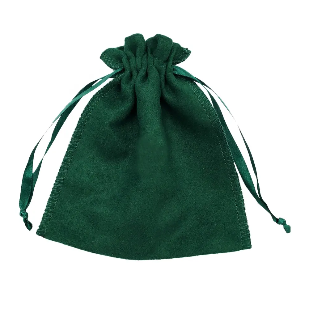Sacchetto di polvere di velluto verde personalizzato Logo lamina d'oro all'ingrosso per estensione dei capelli baseball Show regalo ciglia scarpa sacchetti con coulisse