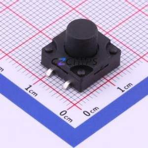 TS-FS1212T-C-N Tactile Switch SMD-4P,12x12mm Switch Single Pole Single Throw Round Button 2.6N Vertical Mount - Product Image 1