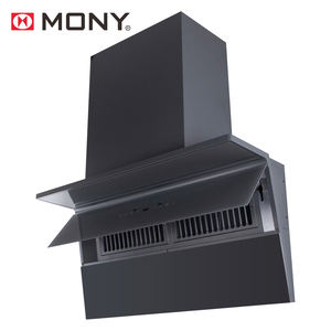 Appareil électrique <span class=keywords><strong>de</strong></span> luxe personnalisé <span class=keywords><strong>de</strong></span> fabricant MONI <span class=keywords><strong>Hotte</strong></span> <span class=keywords><strong>aspirante</strong></span> cheminée incurvée en verre trempé - Product Image 1