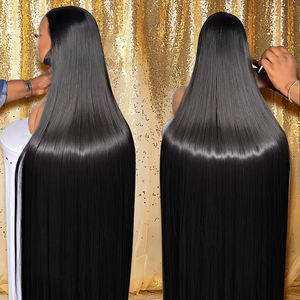 Nguyên Liệu Tự Nhiên Việt Nam Ấn Độ Sâu Miến Điện Xoăn Tóc Giả 13X6 Glueless Đầy Đủ HD Ren Phía Trước Tóc Con Người Tóc Giả Ren Phía Trước Tóc Trinh Nữ Tóc Giả - Product Image 1