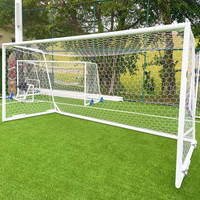But de football en aluminium de taille officielle de 24 pieds, portable, pour 11 joueurs, pour les passionnés de football, équipement de terrain
