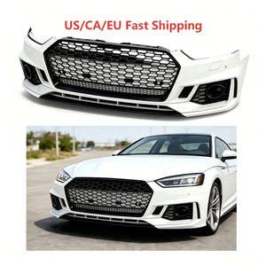 Kit carrosserie style RS5, pare-chocs avant complet pour <span class=keywords><strong>Audi</strong></span> A5 B9 2017-2019 avec calandre nid d'abeille, pièces automobiles, fourni directement par l'usine en gros - Product Image 1