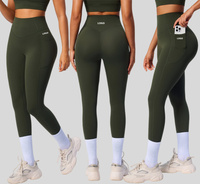 Leggings de yoga pour femmes, taille haute, imprimé, séchage rapide, respirant, avec poches, effet sculptant, taille en V, extensible, pour le fitness