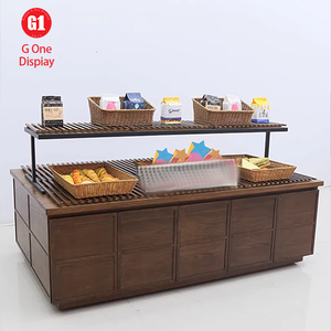 Vitrine de comptoir de bar de café moderne et créative avec éclairage LED pour les boulangeries avec un design écologique - Product Image 5