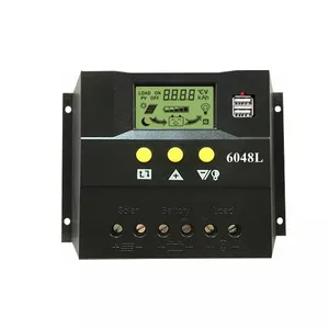 لوحة طاقة شمسية Regulador 12V 24V السيارات المزدوجة USB الرصاص حمض البطارية 10A 20Amp 30A 40A 50A 60A PWM الشمسية تهمة تحكم