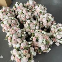 Boule de fleurs en soie blanche moderne de 70 cm, de haute qualité, marque FYN, pour la décoration de restaurants et de cafés, durable, faible entretien, accent floral