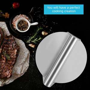 Presse à hamburgers en acier inoxydable, outil pour griller le bacon et presser les tortillas, machine à galettes de viande, outils pour la viande et la volaille, pour hamburgers et sandwichs - Product Image 3