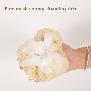 Lot de 3 éponges de douche exfoliantes durables et écologiques en loofah naturel pour le corps, ajustables et résistantes - Product Image 3