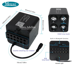 Motor de Luz de Fibra Óptica RGBW de 4 Puertos 2 en 1 con Efecto de Estrella Centelleante y Meteoro para Techo de Coche con Efecto de Cielo Estrellado - Product Image 4