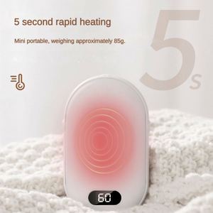 Calentador de Manos Portátil Recargable por USB con Pantalla de Temperatura, Mini Cargador Móvil, Baterías Externas, OEM ODM - Product Image 3