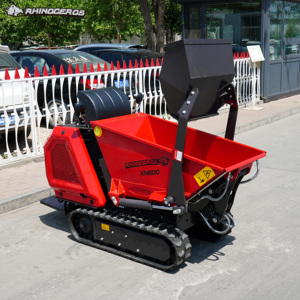 Minidumper <span class=keywords><strong>de</strong></span> orugas Rhinoceros XN800 0.8T, carretilla motorizada con volteo hidráulico para agricultura, paisajismo y construcción, con certificación CE - Product Image 5