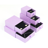 Boîte à tiroir en carton pour emballage cadeau de bracelet de collier de bijoux de conception personnalisée