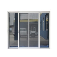 Fenêtre coulissante verticale en aluminium à rupture de pont thermique, insonorisée, résistante aux intempéries, à économie d'énergie, réglable, pour appartement, extérieur