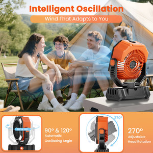 Wholesale Camping Fan 30000MAh Battery Powered <b>Portable</b> Operated Tent <b>Air</b> Conditioner for Rechargeable Misting Fan <b>Air</b> <b>Condition</b> - Product Image 5