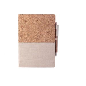 Hot Selling Personalized Logo Eco-Friendly Recycled Cork Cover Business Style <b>4</b>-<b>Color</b> Offset Printed Notebook Promotional Gift - Product Image 1
