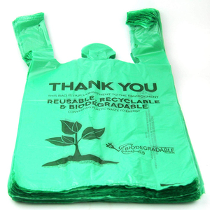 Phân Hủy Sinh Học T Áo Sơ Mi Túi Nhựa Mang Hdpe/Ldpe Tùy Chỉnh Sinh Thái Thân Thiện Mua Sắm Bioplastic Túi - Product Image 2