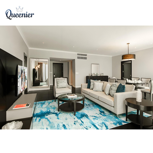 Ensemble de meubles d'hôtel 5 étoiles de luxe en bois massif <span class=keywords><strong>Kempinski</strong></span>, ensemble de chambre d'hôtel moderne, lit rembourré pour petit appartement - Product Image 3