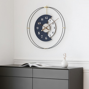 Reloj de pared Wozoom, redondo, analógico, silencioso, funciona con pilas, decoración para sala de estar y comedor - Product Image 3