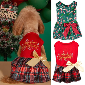 C085 Robe Teddy Moderne Écologique pour Chats, Taille XS, Motif Nœuds Papillon Princesse, en Polyester – Vêtement Tendance pour l'Automne - Product Image 6