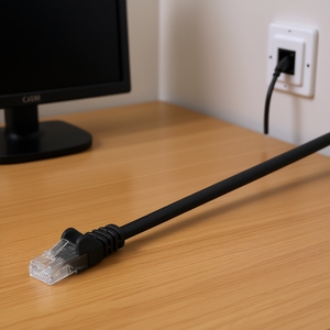 สายเคเบิลเครือข่าย UTP Cat 5e ยาว 2 เมตร สีดำ - Product Image 3