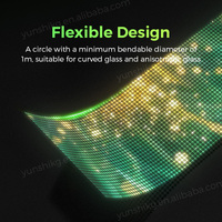 Pantalla LED Transparente Ultrafina Super Slim P6.25 para Ventanas de Tiendas, Video Wall Transparente, Película de Vidrio para Señalización Digital