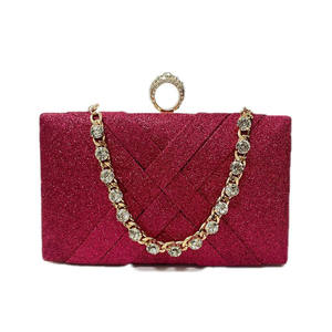 2026 Luxury Fashion Woven Diamond Chain Handle Evening Bag Women's Party <b>Wedding</b> <b>Clutch</b> Handbag Elegant Dress Cross Body Bag - Product Image 3