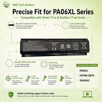 Batterie d'ordinateur portable PA06XL de remplacement pour HP Omen 17w Pavilion 17ab Series HSTNN-DB7K PA06062