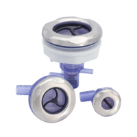 Pièces de spa hydromassant HT-B278, jets de spa à double rotation avec éclairage LED de 2-1/4 pouces, 120 jets, commande GECKO, design traditionnel, matériau PVC