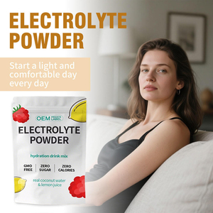 Potasio 1000mg Electrolitos en Polvo Sabor Coco, Limón y Frambuesa Sin Azúcar Keto Sin OMG Soporte de Hidratación y Energía para Adultos - Product Image 2