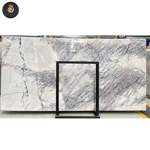 Vente en gros Comptoirs en marbre blanc poli Milas Lilas Carreaux Dalles Supplie - Product Image 2