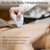 Outil de massage facial et corporel en pierre naturelle de jade Gua Sha avec rajeunissement de la peau pour les yeux, le menton et le front
