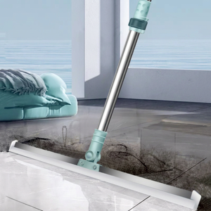 Balai magique télescopique en silicone, grattoir pour sols, acier inoxydable, pour le nettoyage de la cuisine et de la salle de bain - Product Image 1