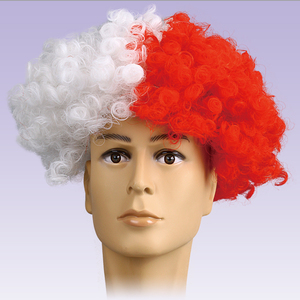 Accesorios para Animar en Partidos de Fútbol, Peluca de <span class=keywords><strong>Payaso</strong></span> de Brasil y Estados Unidos, Pelucas Afro para Fanáticos del Fútbol - Product Image 3