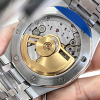 Montre mécanique haut de gamme ultra-fine pour homme, design de créateur, qualité supérieure, cadran noir, acier inoxydable, pour homme