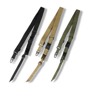 1.5インチ戦術<span class=keywords><strong>3</strong></span>点ナイロンMOLLEスリングガンショルダーストラップ調整可能クイックデタッチハンティングアクセサリーハンギングスリング - Product Image 3
