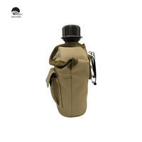 Bouteille d'eau de haute qualité de 1l, gourde portable de grande capacité, pour le sport en plein air, la chasse, la randonnée, le camping, les voyages, outils pratiques