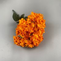Multi Color Vijf Hoofden Zijden Bloemen Bruiloft Boeket Hortensia Kunstbloemen Bulk