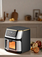 Friteuse à air numérique intelligente visuelle sans huile de haute qualité, dernière génération, 8L 10L, friteuse électrique FRYER AIR