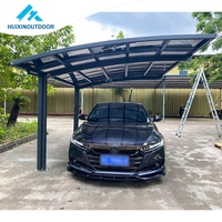 Vente en gros d'abri d'auto en aluminium abri de stationnement pas cher automatique auvent de garage bois traité sous pression Type naturel pour le Canada