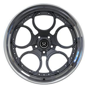 Fit Pour Chevy <span class=keywords><strong>Corvette</strong></span> C5 <span class=keywords><strong>5</strong></span> Décalés 19 et 20 cm Sur Commande 2-PC Forgé Alliage Jantes 5x120.65 - Product Image 3