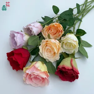 Repollo chino de una sola rama, recepción de boda, decoración de paisaje, flor de seda, flores de pared de boda, flores artificiales
