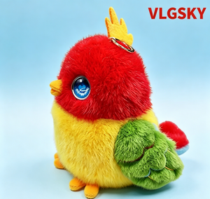 Vlgsky ตุ๊กตานกสีแดงสีเหลืองสีเขียวนุ่มยัดไส้สัตว์ unisex ของเล่นเด็ก - Product Image 4