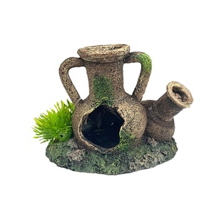 <span class=keywords><strong>Aquarium</strong></span> <span class=keywords><strong>Aquarium</strong></span> Landschapsarchitectuur Oude Potten Vintage Vazen Kleipotten Vis Garnalen Ontsnappen Grot Hars Creatieve Decoratie - Product Image 5