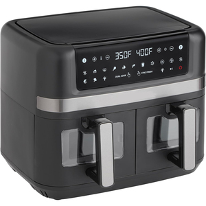 Smart Digital <b>Control</b> Double Basket Air Fryer Oven 8-10L Capacity Oilless Cooking Energy Efficient Versatile French Hotel - Product Image 1