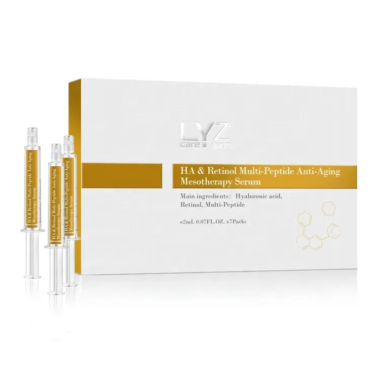 Fabricante superior para produtos do cuidado de pele HA & soro antienvelhecimento do Multi-Peptide Retinol Mesotherapy