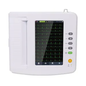 CONTEC ECG1212G شاشة تعمل باللمس 12 جهاز رسم القلب الكهربائي 12 قناة ecg cardioline